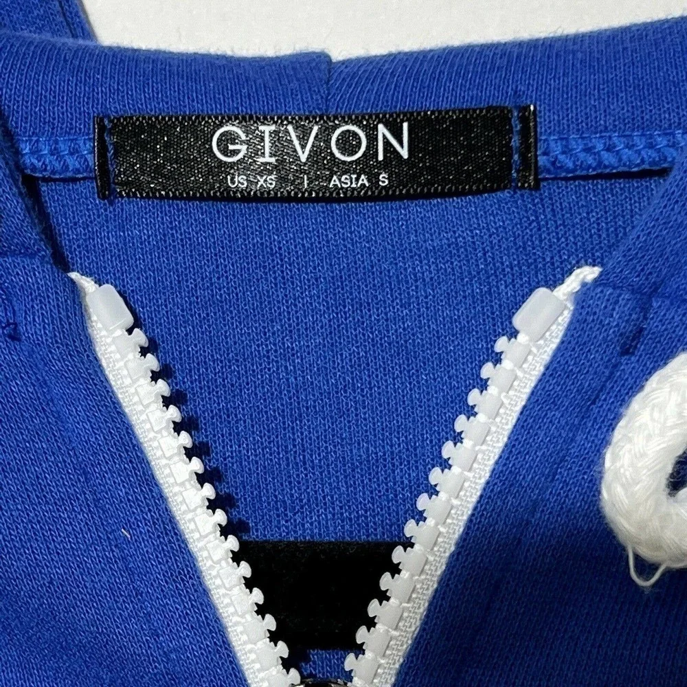 GIVON‎ Zip-up Hoodie Lightweight Comfortable Long Sleeve Kanga Pocket Womens XS